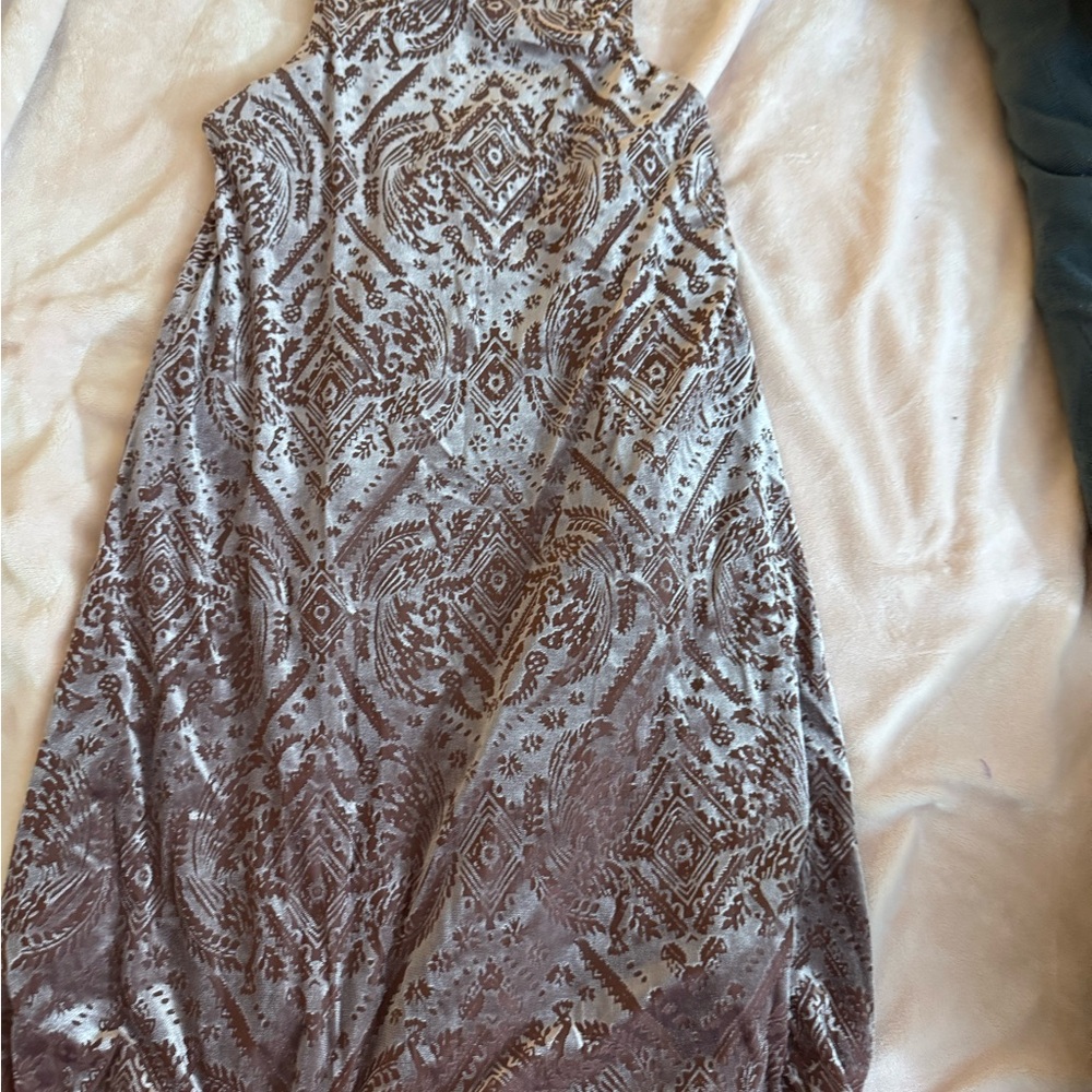 Mudd Brown and Cream Mini Dress